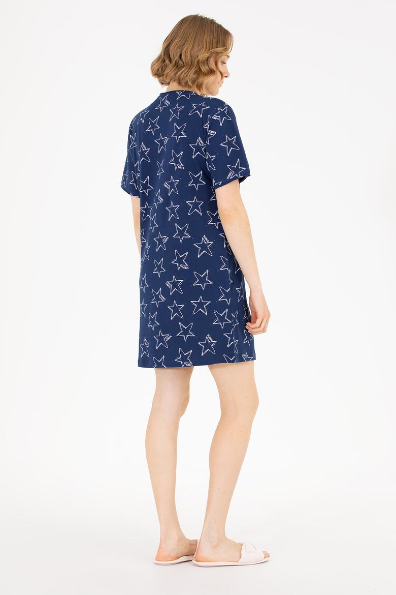 Kadın Lacivert Gecelik - 50272987004