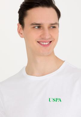 Erkek Beyaz Bisiklet Yaka Tişört - 50264978008