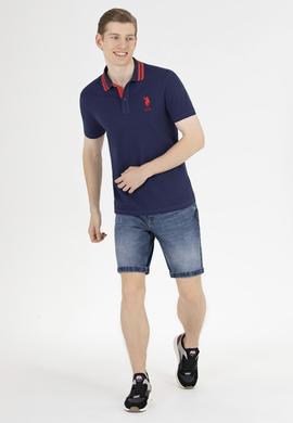 Erkek Lacivert Basic Polo Yaka Tişört - 50263001011