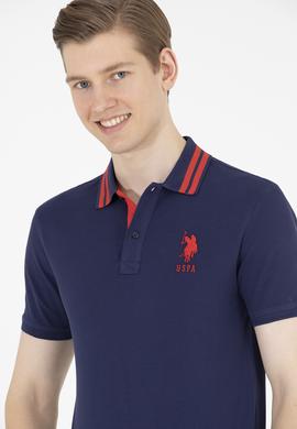 Erkek Lacivert Basic Polo Yaka Tişört - 50263001011