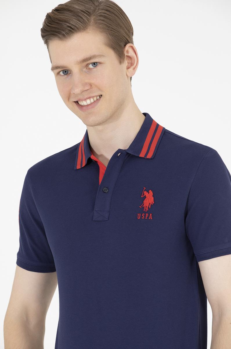 Erkek Lacivert Basic Polo Yaka Tişört