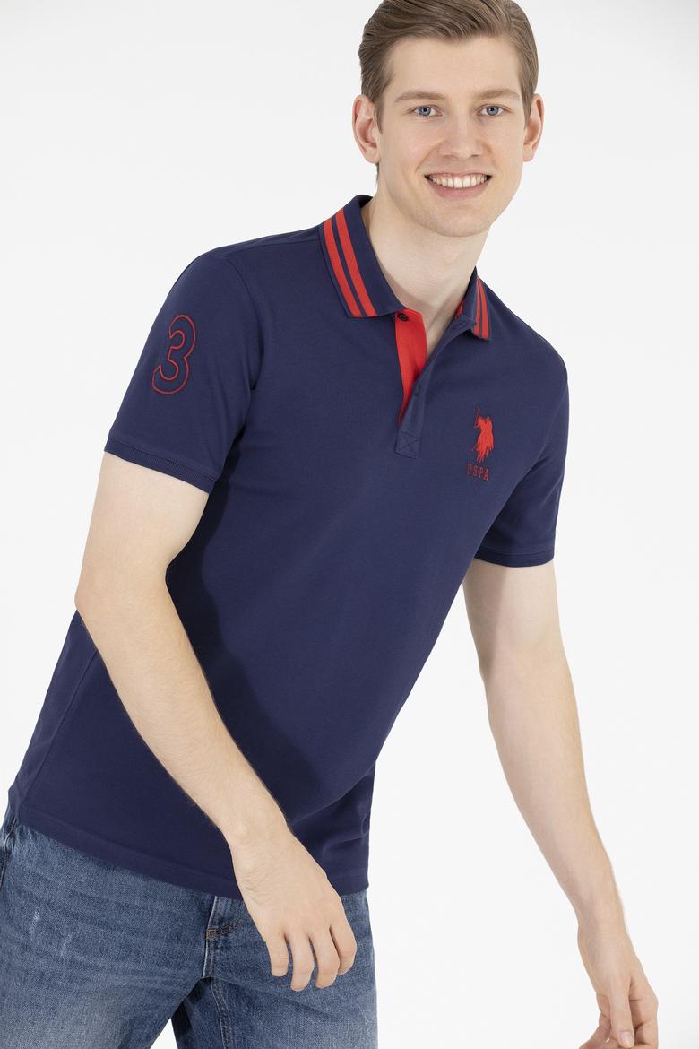 Erkek Lacivert Basic Polo Yaka Tişört - 50263001011