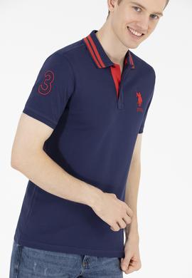 Erkek Lacivert Basic Polo Yaka Tişört - 50263001011