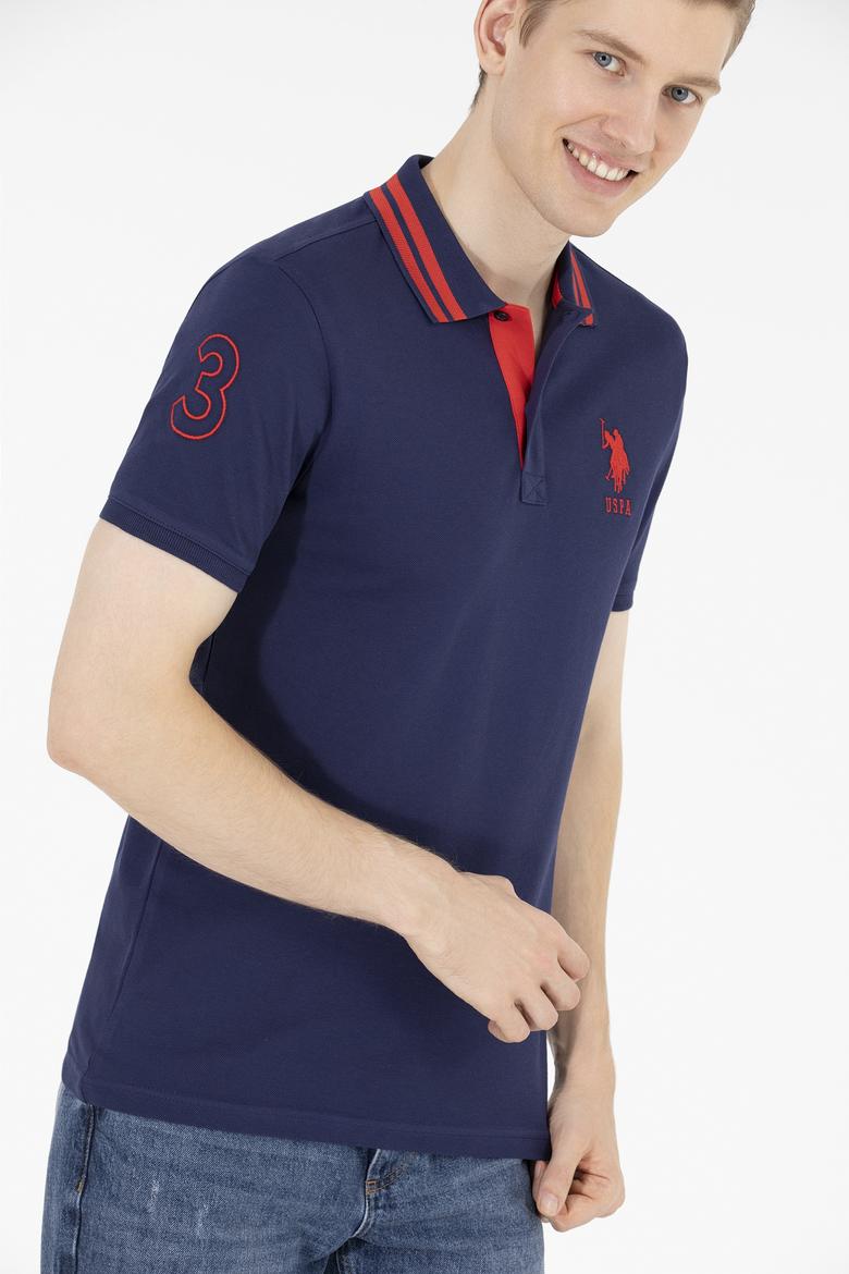 Erkek Lacivert Basic Polo Yaka Tişört - 50263001011