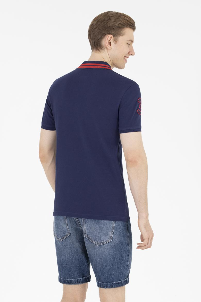 Erkek Lacivert Basic Polo Yaka Tişört - 50263001011