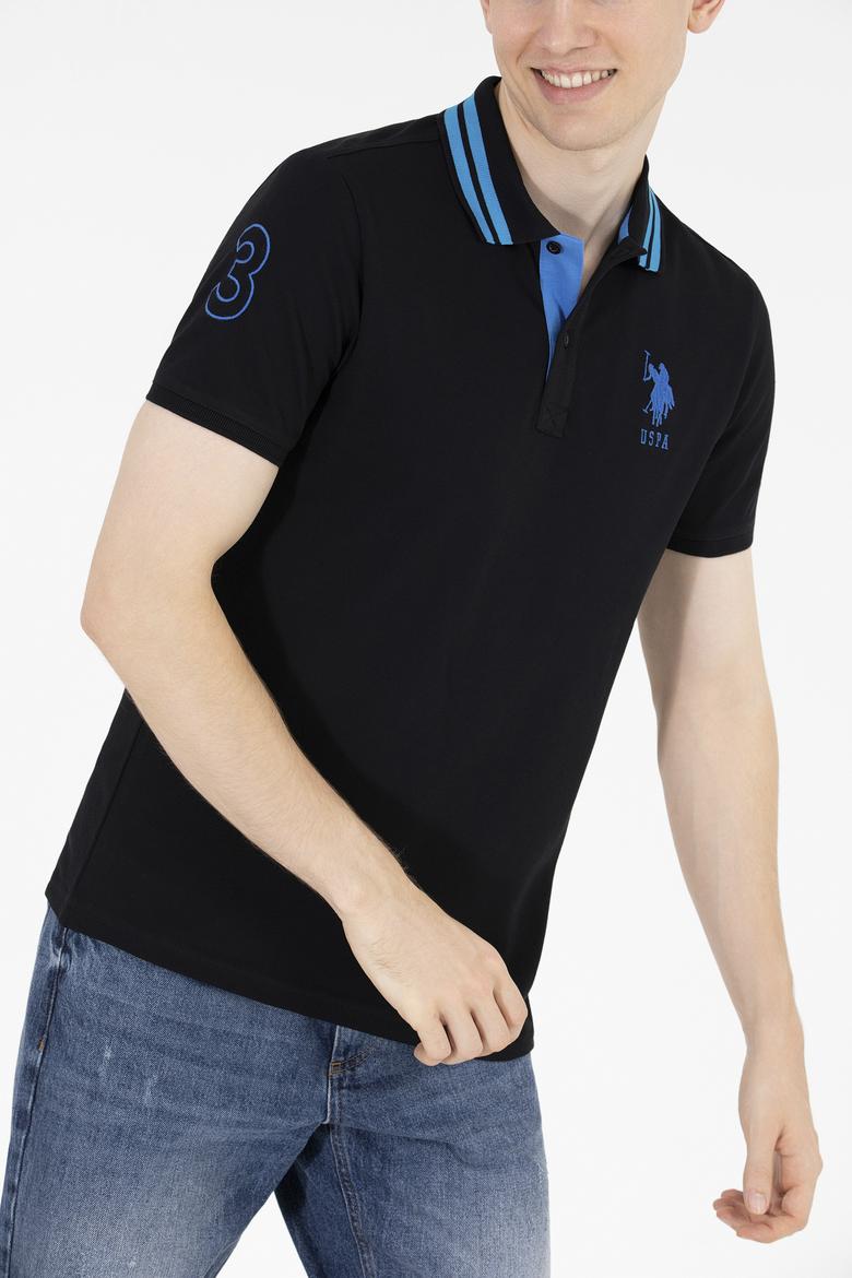 Erkek Siyah Basic Polo Yaka Tişört - 50263001030