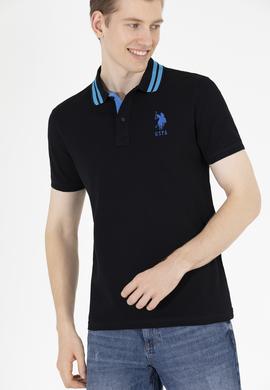 Erkek Siyah Basic Polo Yaka Tişört - 50263001030