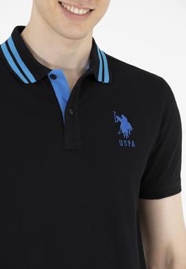 Erkek Siyah Basic Polo Yaka Tişört - 50263001030