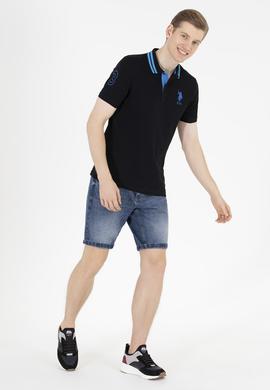 Erkek Siyah Basic Polo Yaka Tişört - 50263001030