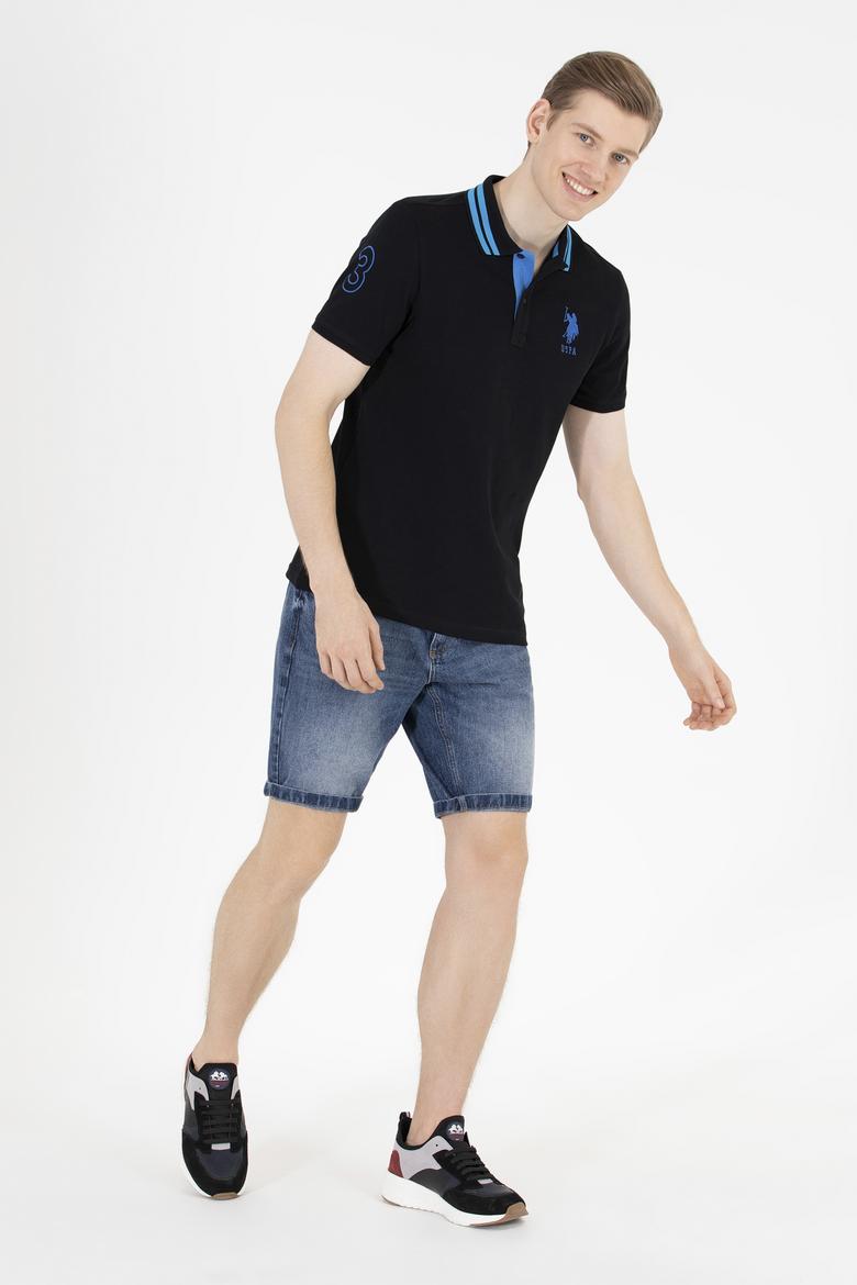 Erkek Siyah Basic Polo Yaka Tişört - 50263001030