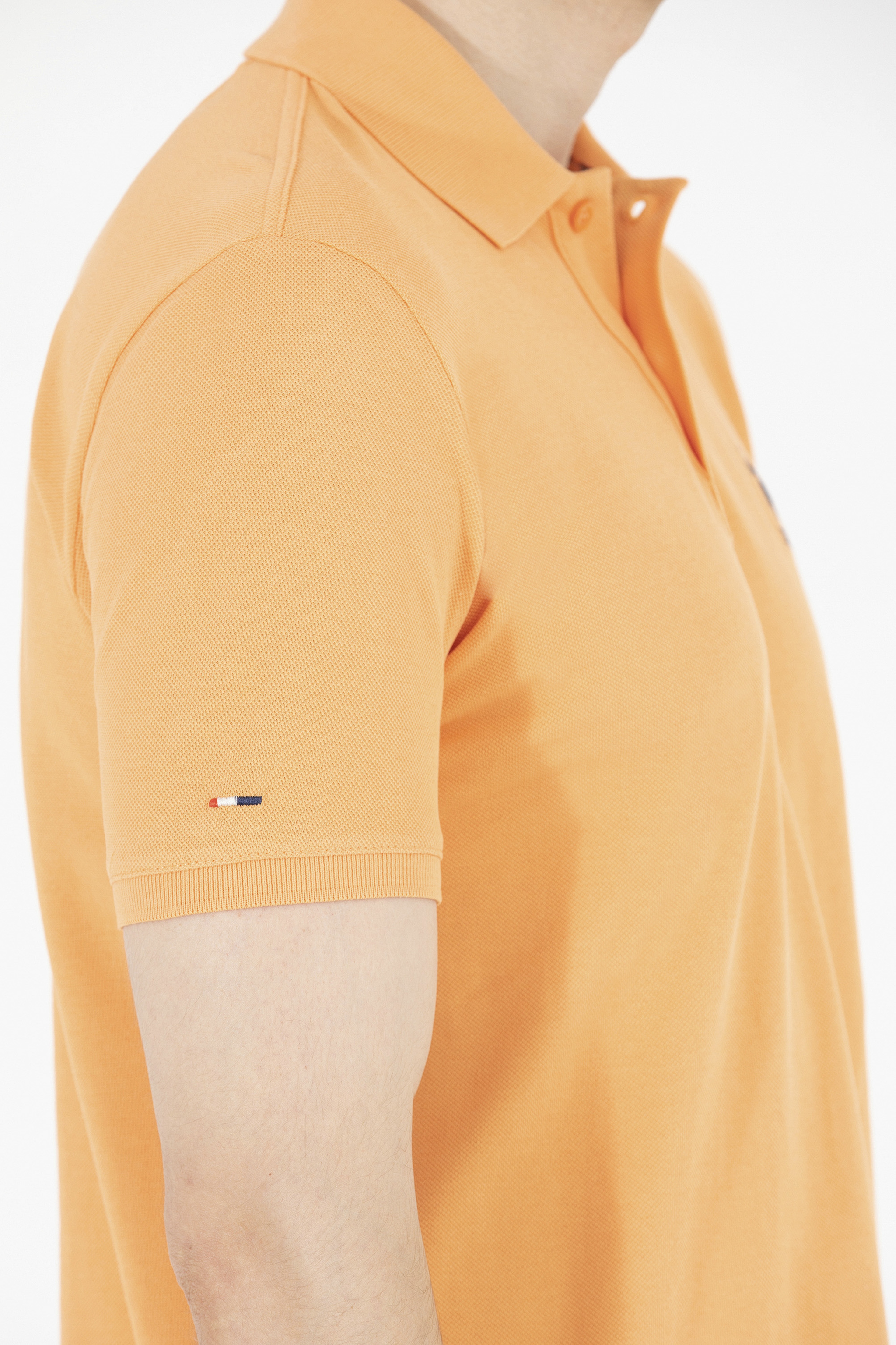 Erkek Turuncu Basic Polo Yaka Tişört
