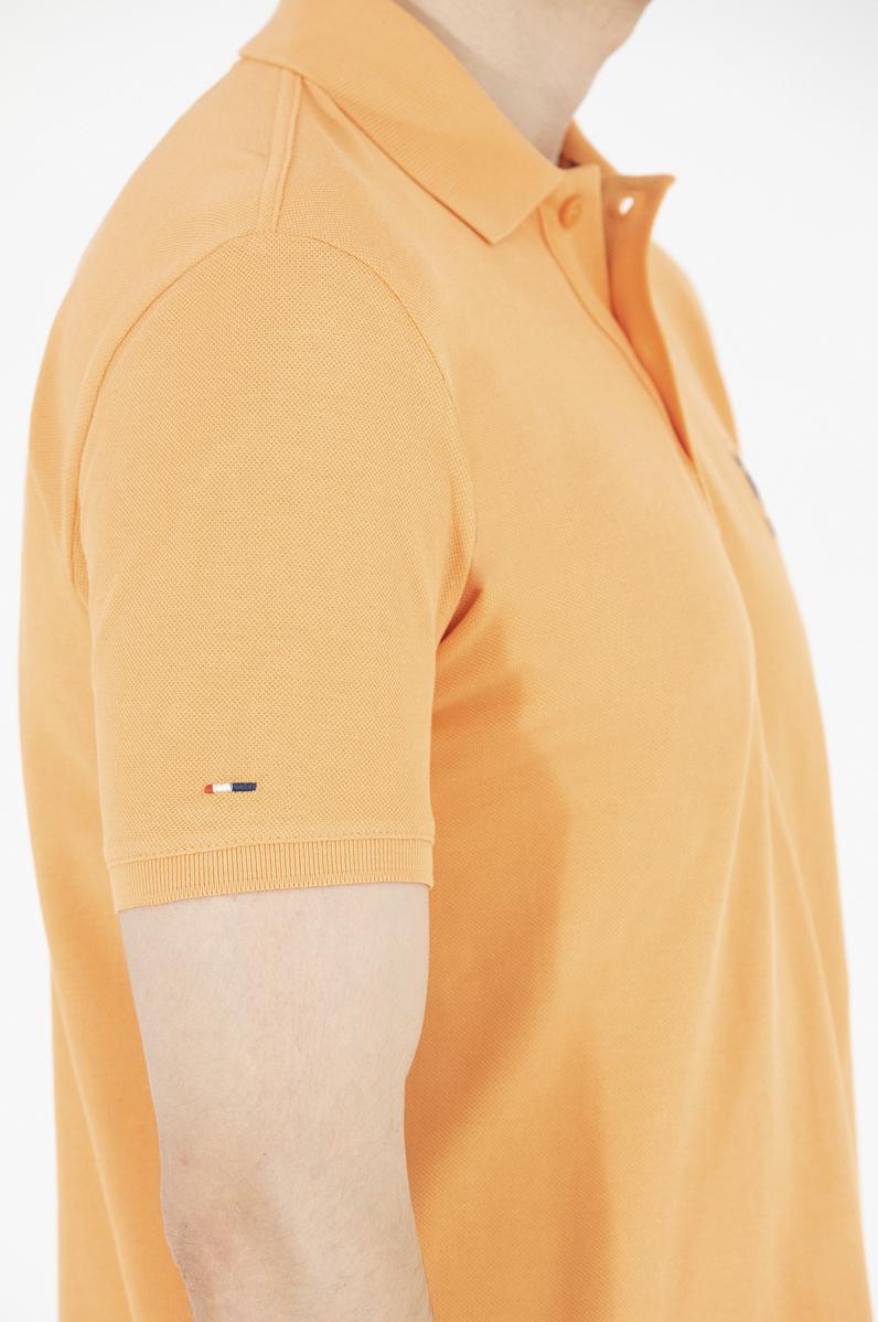 Erkek Turuncu Basic Polo Yaka Tişört