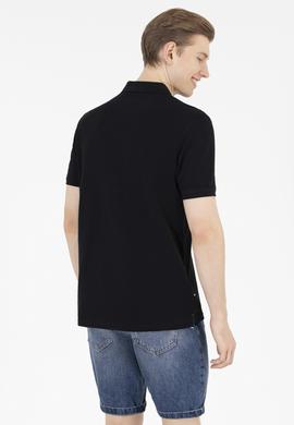Erkek Siyah Basic Polo Yaka Tişört - 50263236051