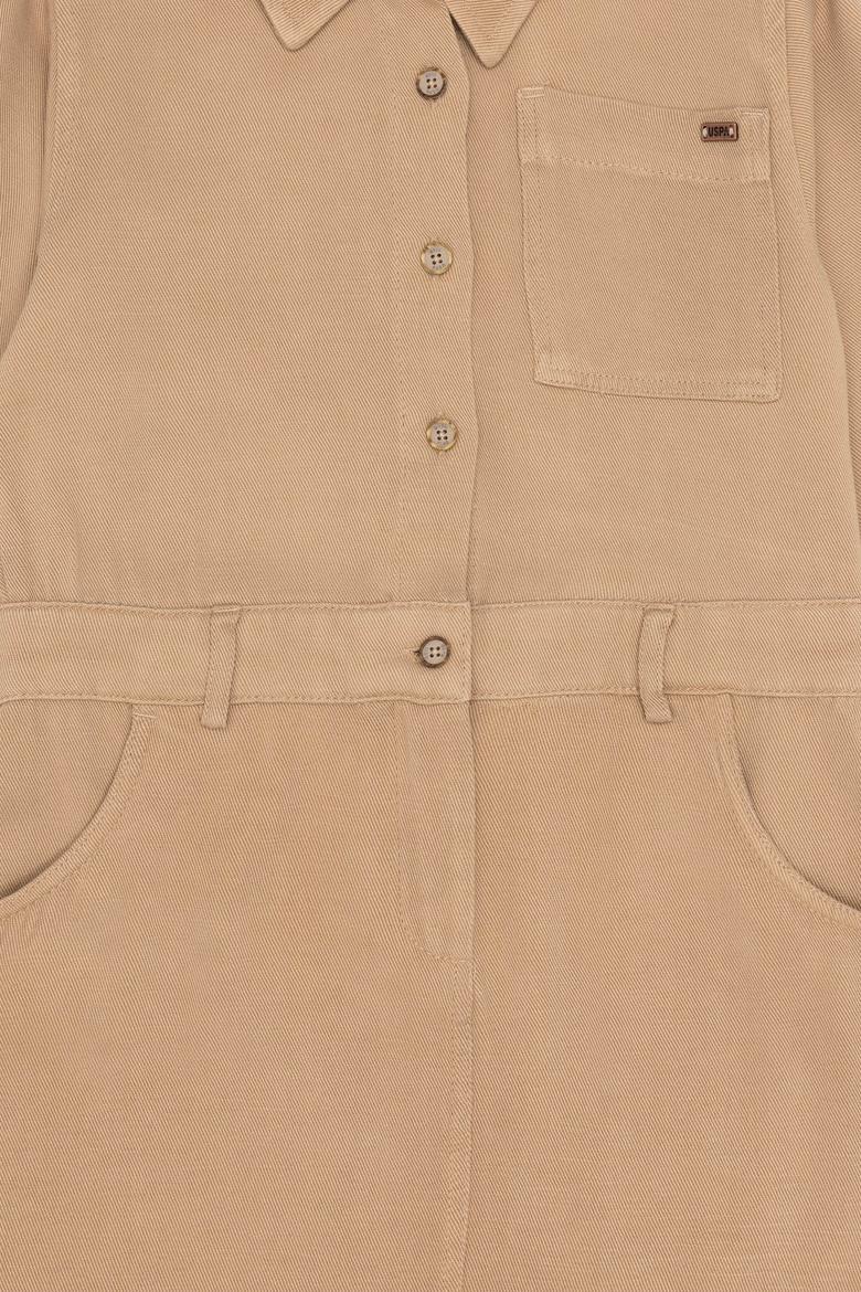 Kız Çocuk Camel Dokuma Elbise - 50252827006