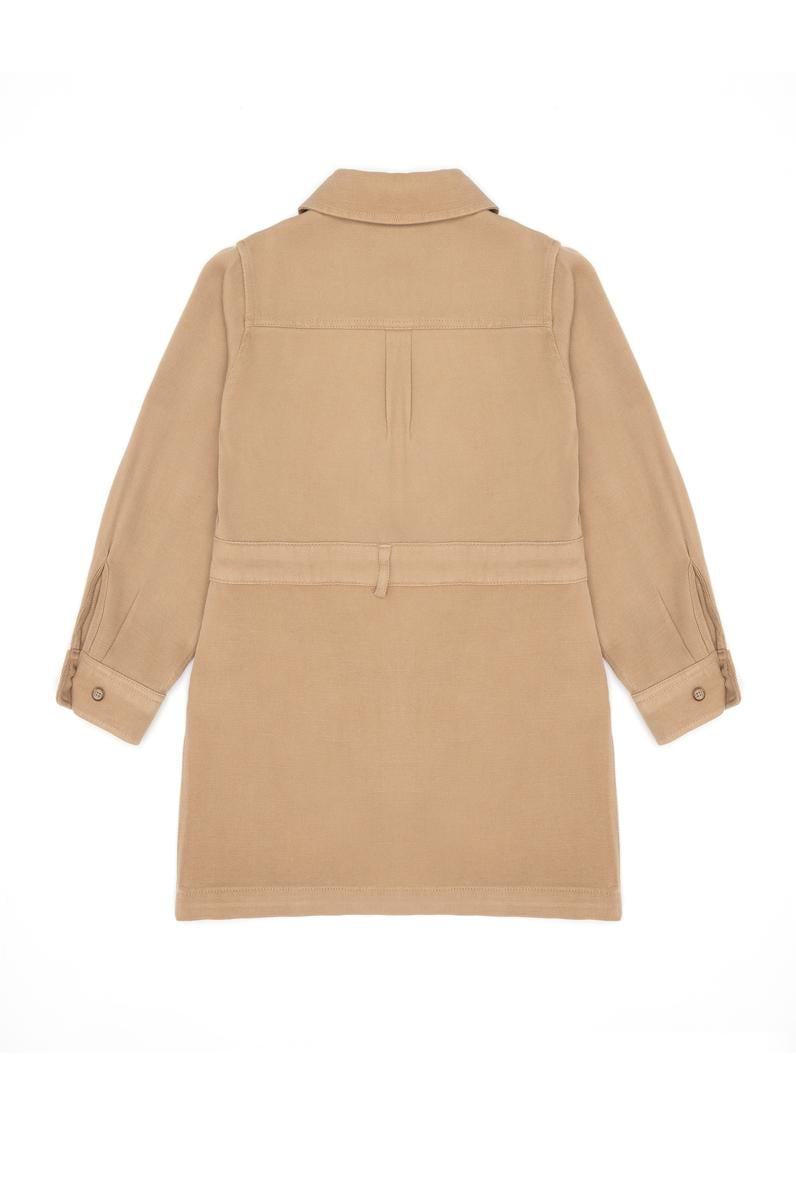 Kız Çocuk Camel Dokuma Elbise