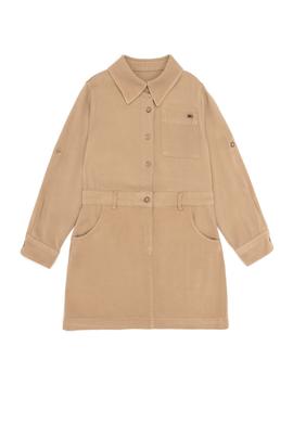 Kız Çocuk Camel Dokuma Elbise - 50252827006