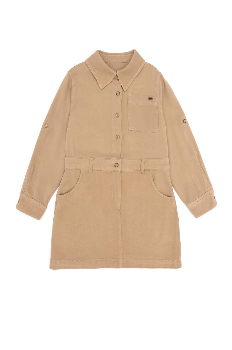 Kız Çocuk Camel Dokuma Elbise