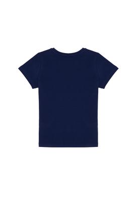 Çocuk Lacivert Bisiklet Yaka Tişört - 50263338036