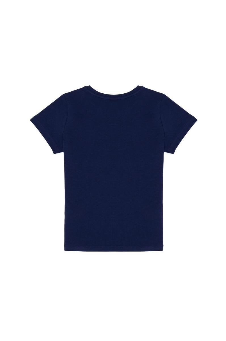 Çocuk Lacivert Bisiklet Yaka Tişört