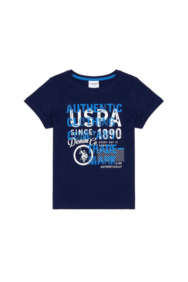 Çocuk Lacivert Bisiklet Yaka Tişört