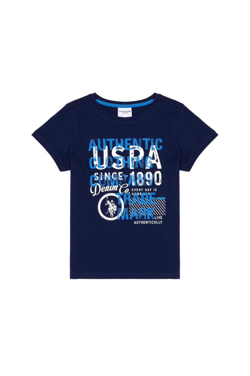 Çocuk Lacivert Bisiklet Yaka Tişört