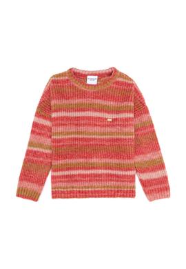 Kız Çocuk Nar Çiçeği Bisiklet Yaka Kazak - 50256722009