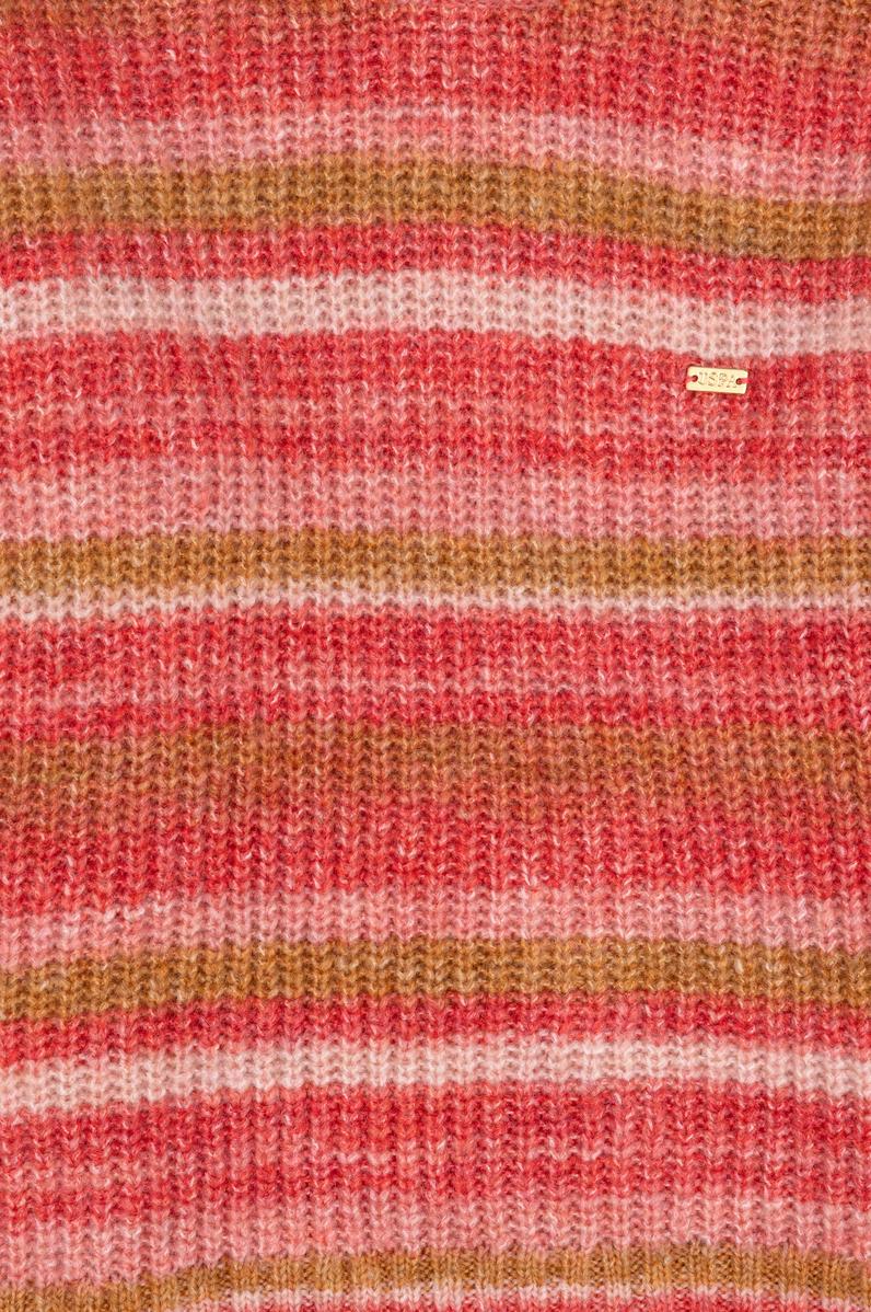 Kız Çocuk Nar Çiçeği Bisiklet Yaka Kazak