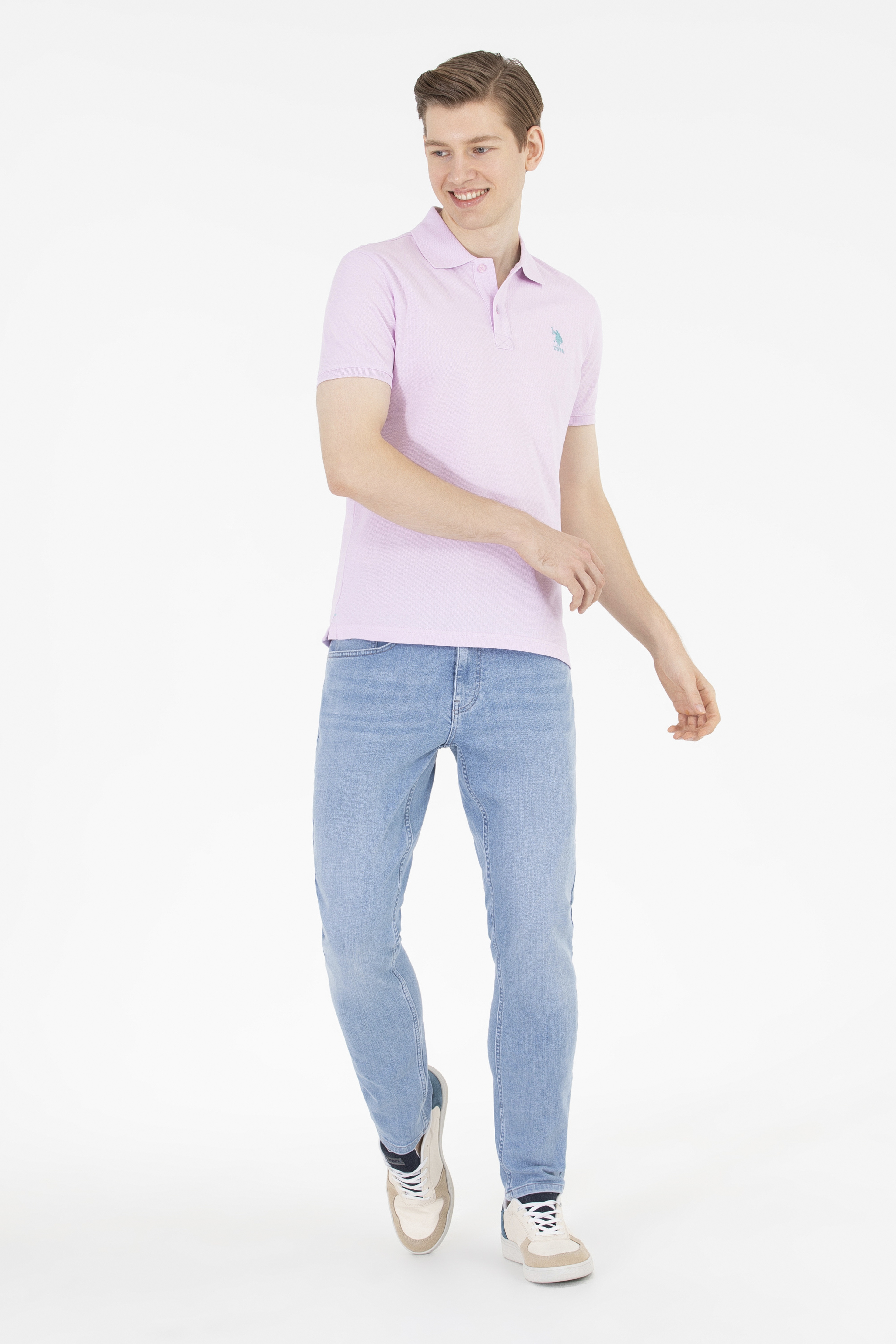 Erkek Manolya Basic Polo Yaka Tişört