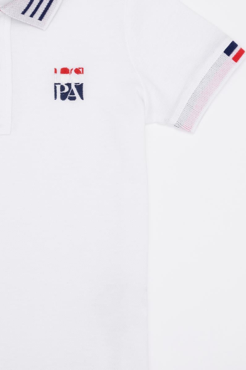 Erkek Çocuk Beyaz Polo Yaka Tişört