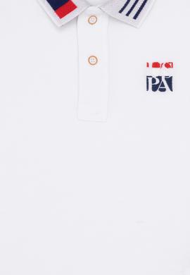 Erkek Çocuk Beyaz Polo Yaka Tişört - 50263388008