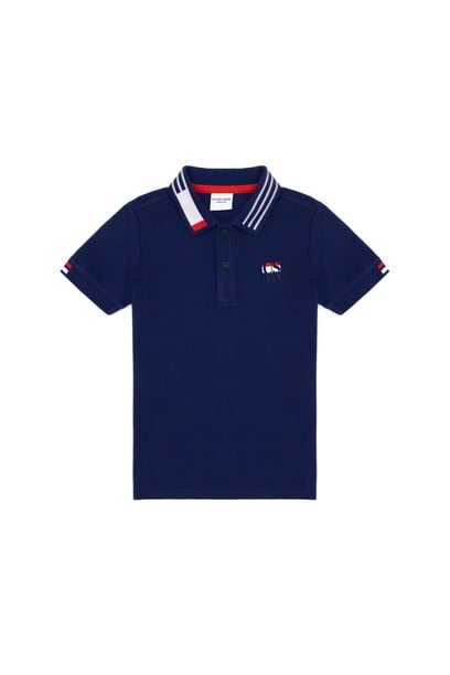 Erkek Çocuk Lacivert Polo Yaka Tişört