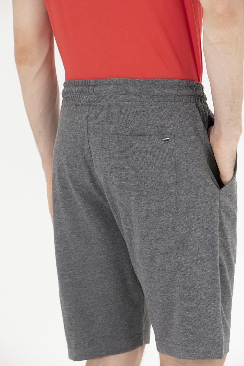 Erkek Antrasit Melanj Örme Şort - 50263258038