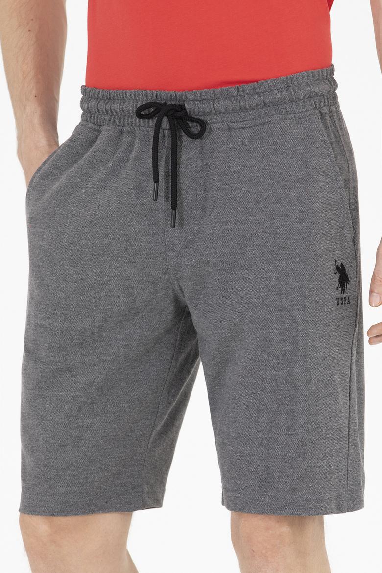 Erkek Antrasit Melanj Örme Şort - 50263258038