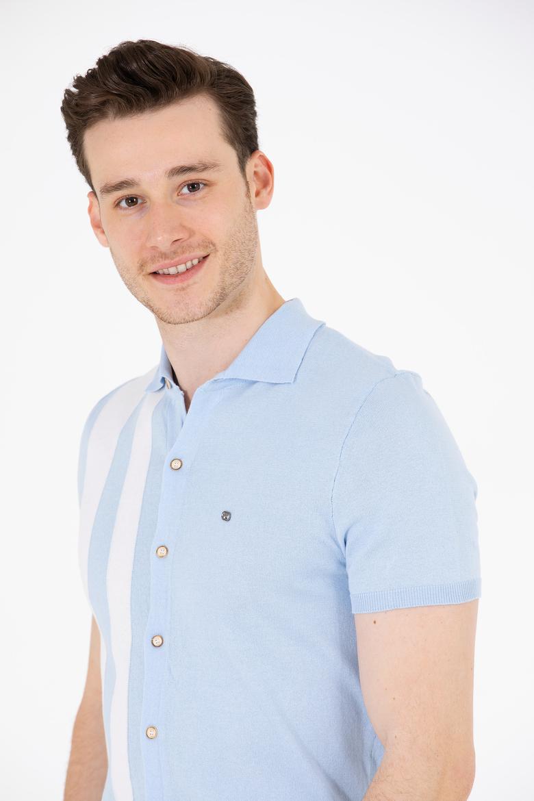 Erkek Açık Mavi Kazak - 50262473010