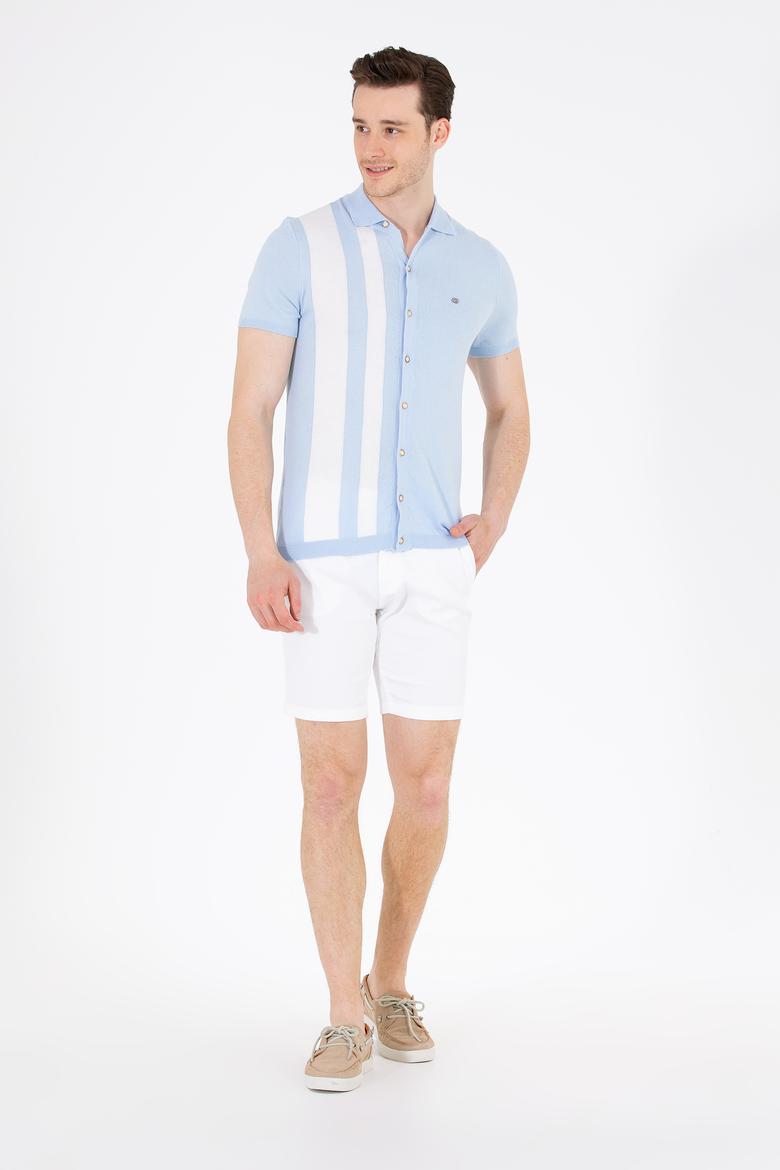 Erkek Açık Mavi Kazak - 50262473010