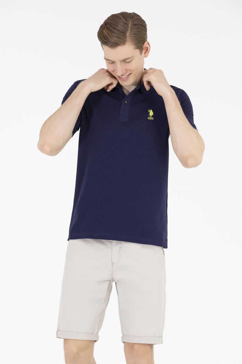 Erkek Lacivert Basic Polo Yaka Tişört