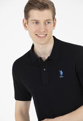 Erkek Siyah Basic Polo Yaka Tişört - 50262969071