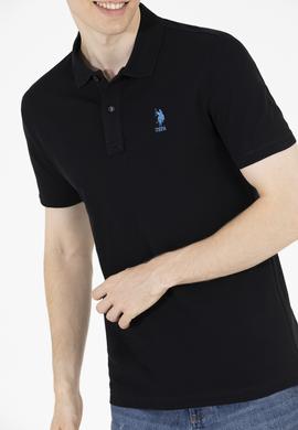 Erkek Siyah Basic Polo Yaka Tişört - 50262969071