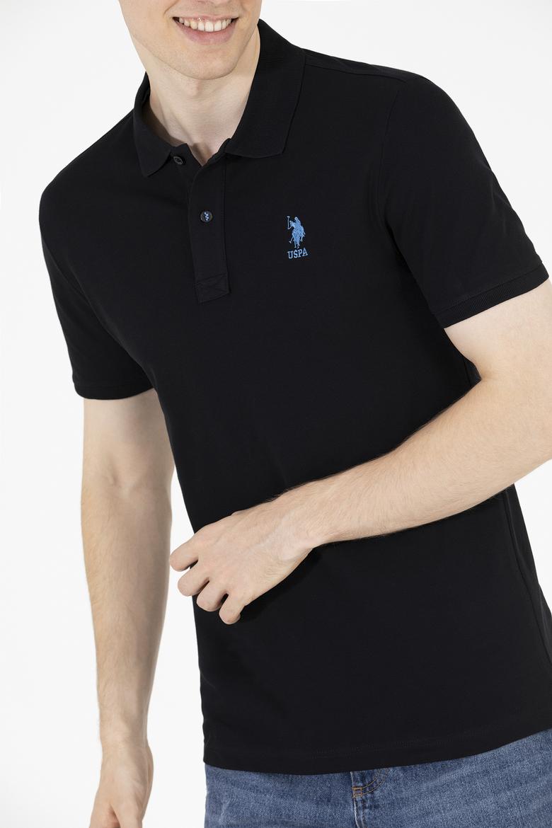 Erkek Siyah Basic Polo Yaka Tişört - 50262969071