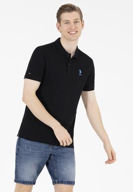 Erkek Siyah Basic Polo Yaka Tişört - 50262969071