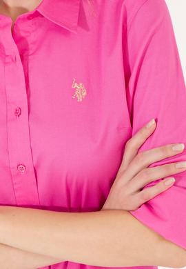 Kadın Pembe Uzun Kollu Basic Gömlek - 50262946010