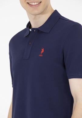 Erkek Lacivert Basic Polo Yaka Tişört - 50263236011