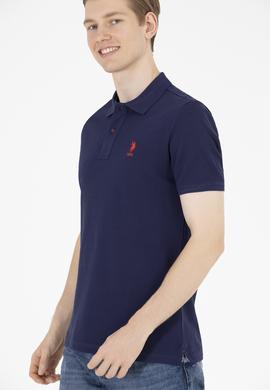 Erkek Lacivert Basic Polo Yaka Tişört - 50263236011