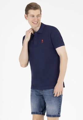 Erkek Lacivert Basic Polo Yaka Tişört - 50263236011
