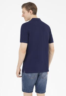 Erkek Lacivert Basic Polo Yaka Tişört - 50263236011