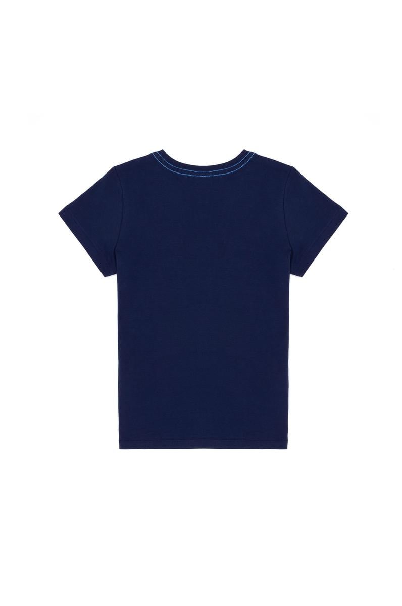 Çocuk Lacivert Bisiklet Yaka Tişört
