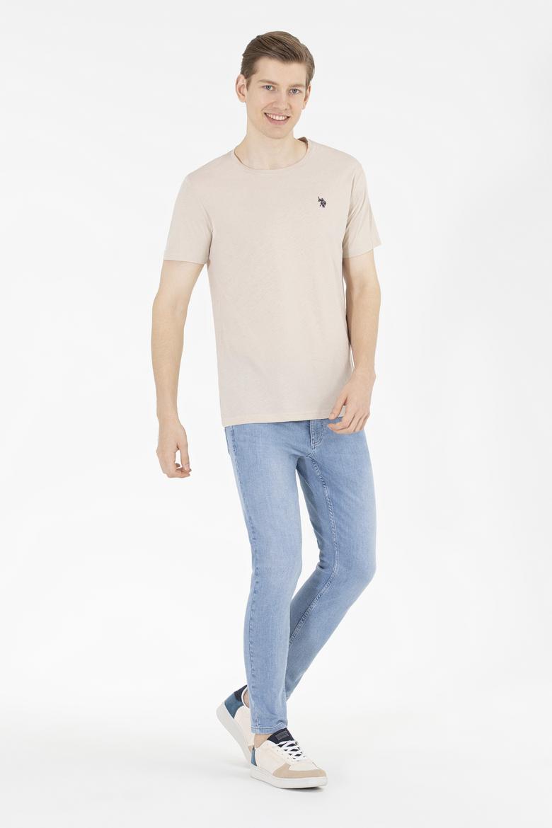 Erkek Taş Basic Bisiklet Yaka Tişört - 50262974051