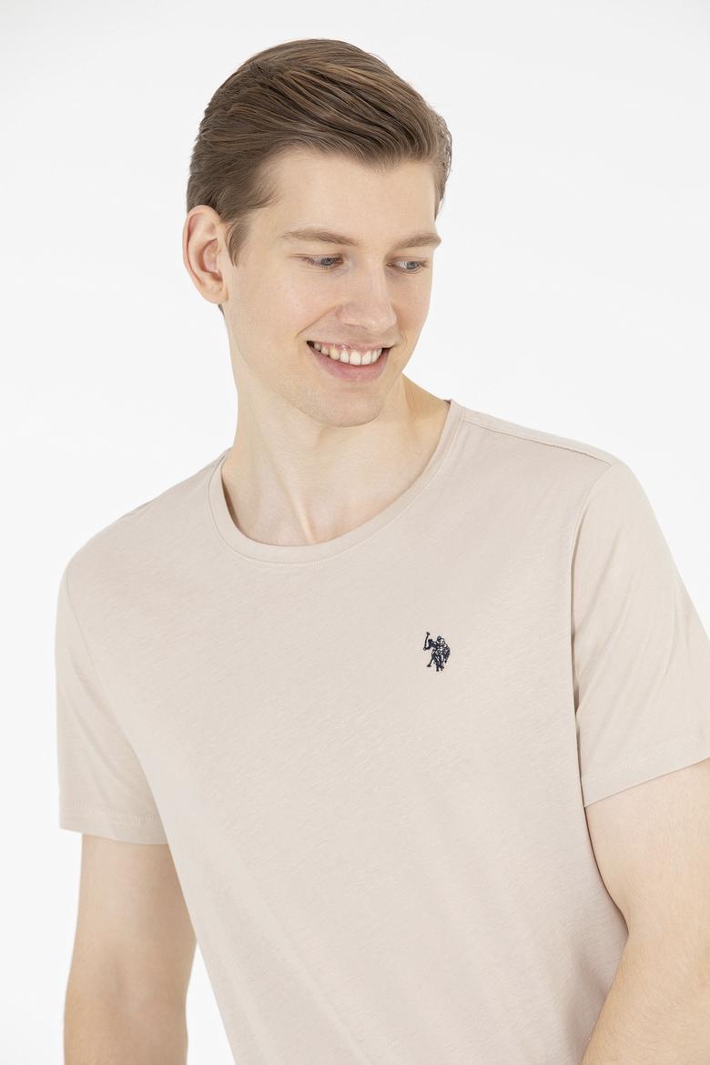 Erkek Taş Basic Bisiklet Yaka Tişört - 50262974051