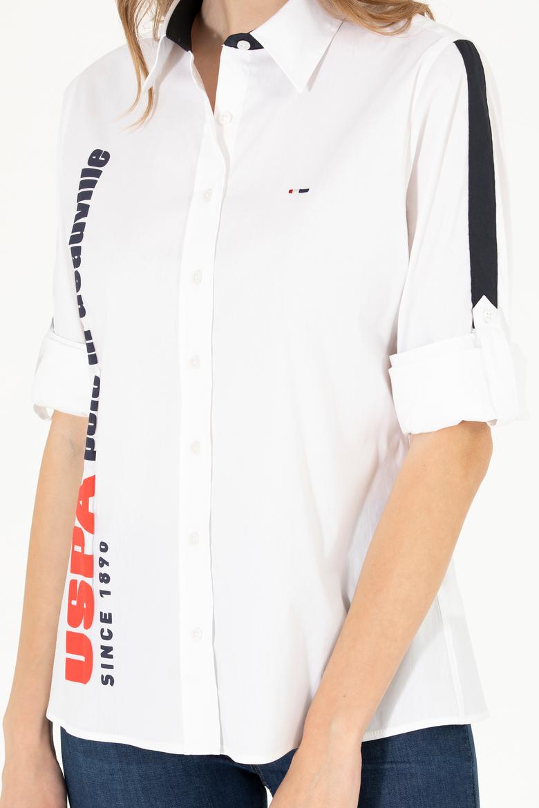 Kadın Beyaz Uzun Kollu Gömlek - 50263723003