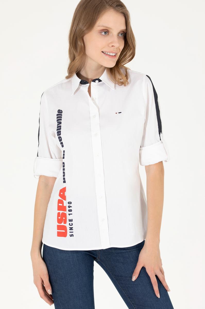 Kadın Beyaz Uzun Kollu Gömlek